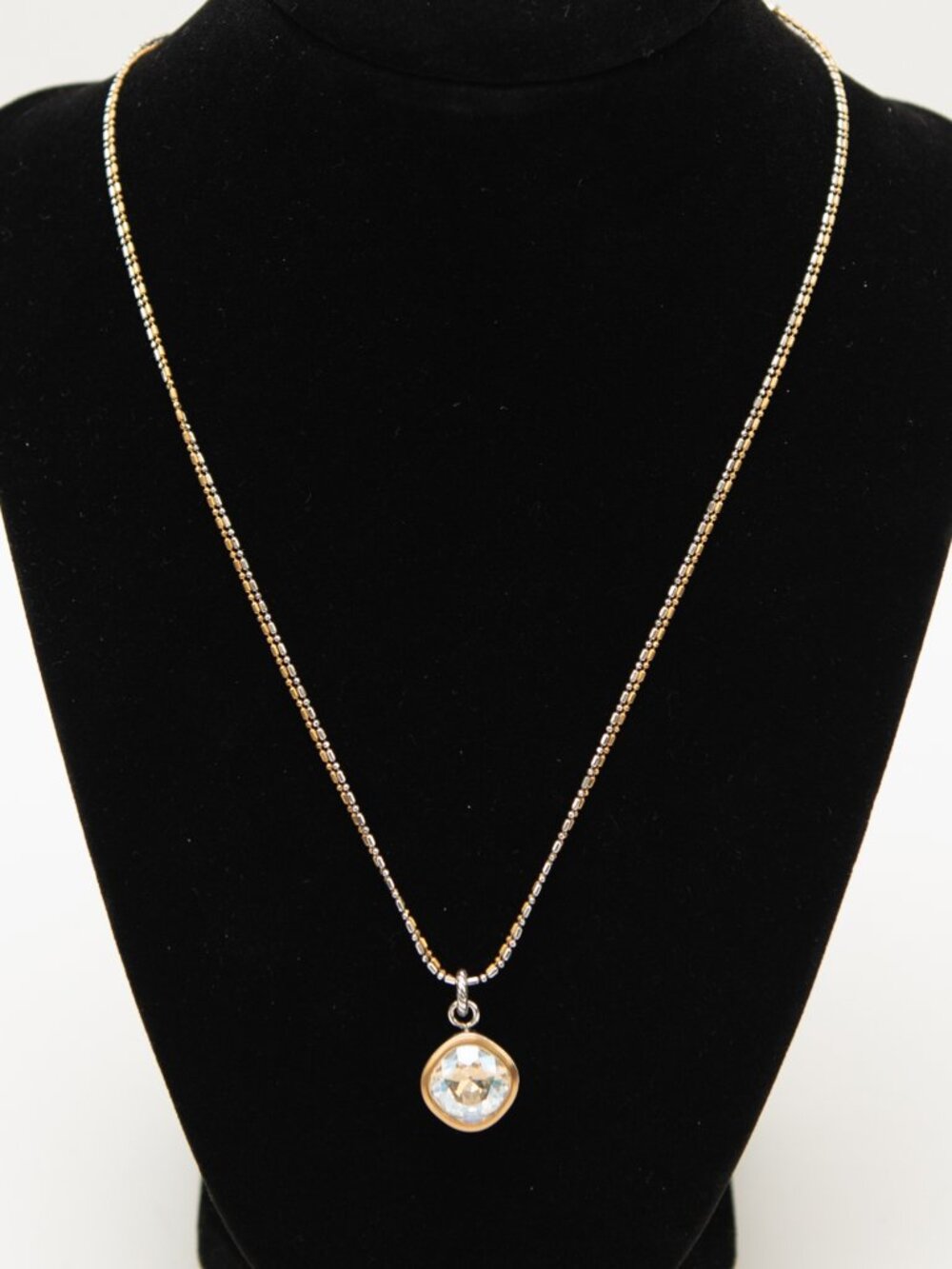 Brighton Venusian Necklace Clear Swarovski Crystal Double Strand Gold Silver - Picture 2 of 8